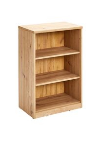 Xora Regal, Eiche Artisan, Holzwerkstoff, 2 F&auml;cher, 55x84x36 cm, Typenauswahl, Wohnzimmer, Regale, B&uuml;cherregale