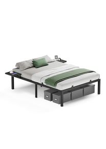 Boxxx Metallbett , Schwarz , Metall , 140x190 cm , in verschiedenen Größen erhältlich , Schlafzimmer, Betten, Metallbetten