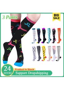 Unisex Compression Socks for Men and Women Medical Diabetes Varicose Veins Sports Socks for Running Cycling Travel Flight Yoga