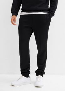 bonprix Pantalón de chándal térmico con prácticos bolsillos con cremallera, negro, 62/64 (4XL)