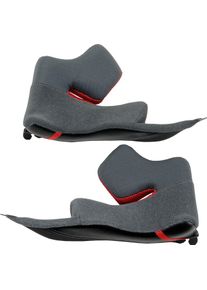 Shoei X-SPR Pro, cheek pads , color: Grey/Black/Red , size: 43 mm