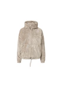 Tchibo - Pluszowa bluza z zamkiem błyskawicznym do połowy - dla pań - rozmiar L 44/46 - kolor: beżowy