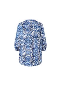 Tchibo - Tunika z nadrukiem - dla pań -rozmiar 40 - kolor: biały/niebieski/z nadrukiem