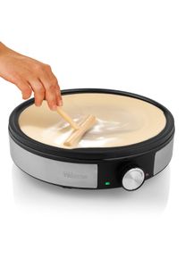 Tristar - M&aacute;quina de crepes com term&oacute;stato regul&aacute;vel, Grelha em alum&iacute;nio fundido, Di&acirc;metro de 30 cm, Revestimento antiaderente, 1200 Watt