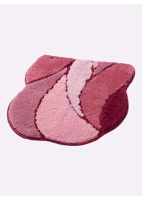 Hagemann unisex Badmat in oudroze ,maat 6 - Dekselovertrek, Witt, 100% Polyacryl