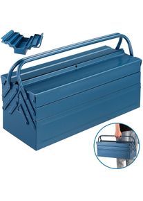 Deuba Gereedschapskist Blauw Staal 53x20x20cm