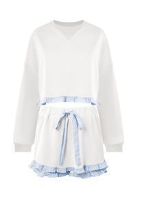 Imily Bela Nohavicov&yacute; kost&yacute;m Ženy svetlomodr&aacute; / biela 40