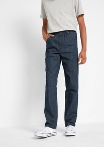 Dra p&aring;-byxa i bomull Regular Fit Straight (3-pack) - svart - storlek 158 - bonprix