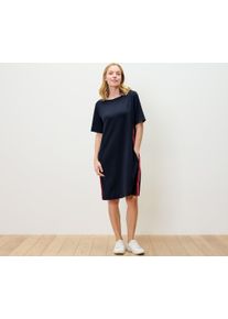 Tchibo - &Scaron;aty z tepl&aacute;koviny s lampasov&yacute;mi pr&uacute;žkami - pre d&aacute;my - veľ. M 40/42 - farba: modr&aacute;