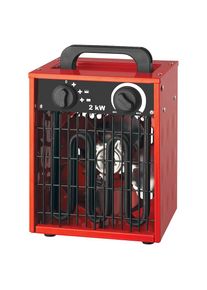 SHX , Heizlüfter »308HEAT2022« 2.000 W Industrie-Standard, 2000W , Rot/Schwarz