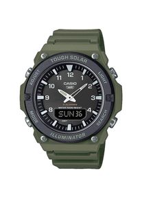 CASIO TIMELESS COLLECTION , Damen , Solaruhr Armbanduhr, Herrenuhr, analog, digital, automatischer Kalender , khaki , Sportiver Chronograph