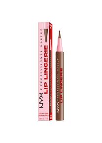 NYX , Damen , Lippenstift »Professional Makeup Lip Lingerie Lip Liner Stain« , braun , Shape it. Sculpt it. Stain it!