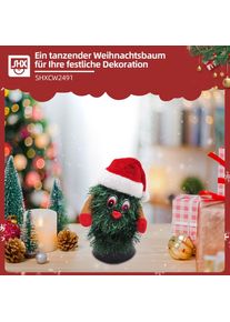 SHX , Weihnachtsfigur »Tanzender Weihnachtsbaum« Bewegung, traditionelles Weihnachtslied , Mehrfarbig