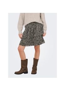 Only , Damen , Midirock »ONLMAVIE LIFE SHORT LOOSE SKIRT WVN« , Black AOP:Splassed abstract , M (38) , M (38) , Minirock von Only