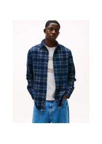 Tommy Jeans, Herren, Langarmhemd &raquo;TJM REG CHECK CORD&laquo; Cordhemd, regular fit, modisches Karomuster, Button-down-Kragen, Dark Night Navy/Check, N-Gr, L 