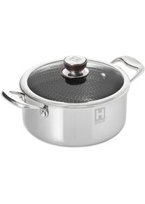HENSSLERS , Kochtopf Edelstahl , silber