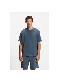 HUGO Underwear , Herren,Damen , T-Shirt », Austin T-Shirt« Waffelstruktur und Logo-Stickerei , Open Blue 496 , XL (54) , XL (54) , Pyjama-Shirt von...