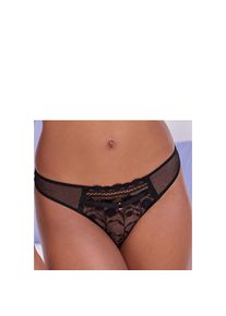 Nuance , Damen , String aus zarter Spitze mit sexy Cut-Out , schwarz , 36/38 , 36/38 , Verführerischer String mit dekorativem Bändchen und...