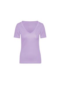 Trigema , Damen , T-Shirt »V-Shirt aus Baumwolle/Elastan« 1 tlg. , flieder , M , M , 95% Baumwolle, 5% Elasthan