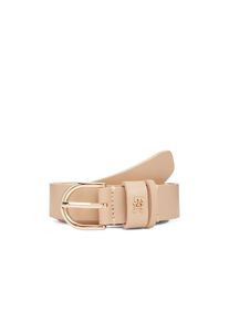 Tommy Hilfiger , Lederg&uuml;rtel &raquo;ESSENTIAL EFFORTLESS 2.5 cm breit GOLD&laquo; , Clayed Pebble