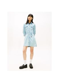 Tommy Jeans , Damen , Jeanskleid »MINI TRUCKER DENIM DRESS« Brusttaschen , Denim Medium , N-Gr , L (40) -N-Gr , L (40) , Kurzes Denimkleid von...