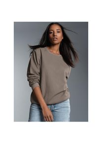 Trigema , Damen , Sweatshirt »Sweatshirt in Waffeloptik« , taupe , S , S , Klassischer Schnitt