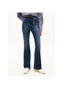 Tommy Jeans , Damen , Bootcut-Jeans »SYLVIA HGH FLR« , Denim Blue Black , Länge 32 , 29 -Länge 32 , 29 , Hohe Leibhöhe für eine betonte Taille und...
