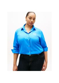 Tommy Hilfiger Curve , Mädchen,Damen , Hemdbluse »CRV COTTON EASY SHIRT« , Mesmerizing Blue , 52 , 52 , Bluse von Tommy Hilfiger Curve