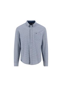 FYNCH-HATTON , Damen , Langarmhemd mit Logo Stickerei , navy , N-Gr , L -N-Gr , L , Houndstooth Check,1/1 von FYNCH-HATTON