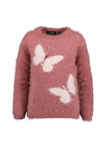 Blue Seven , Kinder , Strickpullover »Federgarn Pullover ROSES« 1 Stk. , 373 - AUBERGINE , 92 , 92 , Kuschelig weicher Federgarn Pullover von Blue...