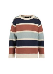 Blue Seven , Kinder , Strickpullover »Strickpullover« 1 Stk. , 018 - OFFWHITE , 92 , 92 , Gestreifter Strickpullover von Blue Seven