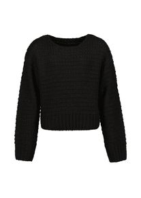 Blue Seven , Kinder , Strickpullover »Strickpullover« 1 Stk. , 999 - SCHWARZ , 176 , 176 , Trendig geschnittener Teenager Pullover