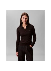 Calvin Klein Jeans , Damen , Langarmbluse , Black , L (42) , L (42) , Bluse von Calvin Klein Jeans Womanswear