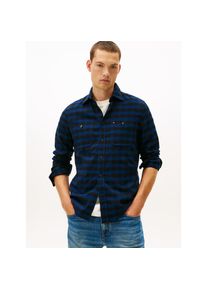 Tommy Hilfiger , Damen , Langarmhemd »BUFFALO CHECK« regular fit, Kentkragen, kariert , Night Sky / Check , N-Gr , S -N-Gr , S , Kariertes Hemd von...