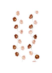 Lichterkette , Braun, Rosa , Kunststoff , Floral , 0x0x140.00 cm , Lampen & Leuchten, Innenbeleuchtung, Dekoleuchten