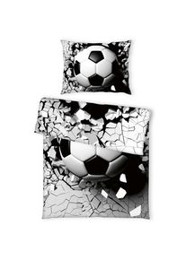 Herding Lizenzbettwäsche , Schwarz, Weiß , Textil , 140x200 cm , Textiles Vertrauen - Oeko-Tex®, Bsci , pflegeleicht, atmungsaktiv, hautfreundlich, saugfähig, bügelleicht, schadstoffgeprüft , Heimtextilien, Bettwäsche & Leintücher, Kinderbettwäsche