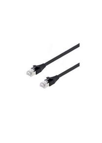 L-Com TRD, 3 m, Black RJ45 to Male RJ45 Male, Tin Plated Copper Alloy Braid Polyvinyl Chloride Sheath, CAT5e, 3m, Zwart - TRD855HFB-3M