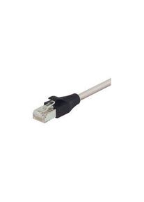 L-Com TRD, 25 ft, Grey RJ45 to Male RJ45 Male, Aluminium/Polyester Foil Polyvinyl Chloride Sheath, CAT5e, 7.62m, Grijs - TRD855SCR-25
