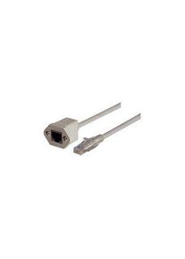 L-Com TRD, 3 ft, Grey RJ45 to Male RJ45 Male, Unshielded Polyvinyl Chloride Sheath, CAT5e, 914mm, Grijs - TRDC5EXTF-3
