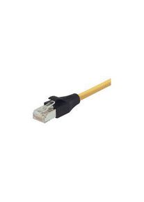 L-Com TRD, 3 ft, Yellow RJ45 to Male RJ45 Male, Aluminium/Polyester Foil Polyvinyl Chloride Sheath, CAT5e, 914mm, Geel - TRD855SCRY-3