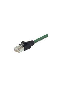 L-Com TRD, 25 ft, Green RJ45 to Male RJ45 Male, Aluminium/Polyester Foil Polyvinyl Chloride Sheath, CAT5e, 7.62m, Groen - TRD855SCRGR-25