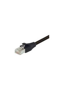 L-Com TRD, 1 m, Black RJ45 to Male RJ45 Male, Aluminium/Polyester Foil Low Smoke Zero Halogen Sheath, Zwart - TRD855SIGBLK-1