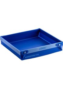 Coox Backform eckig Frame MQ 25.5 cm x 24 cm x 5.5 cm, Backform, Blau