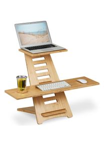 Relaxdays, Schreibtisch, Stehpult Aufsatz (80 x 57 x 77.50 cm)