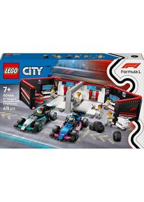 Lego City 60444 F1&reg; Garage mit Mercedes-AMG & Alpine Rennautos