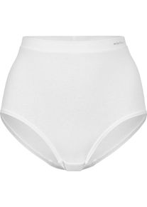 wäschepur Damer Hög trosa, enkelstickad trikå vit Größe 48