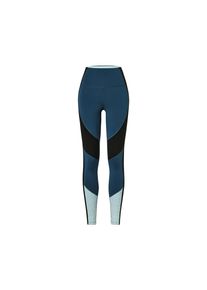 Tchibo - Colorblocking-Sporttight - Damen - Gr. L - dunkelblau/print