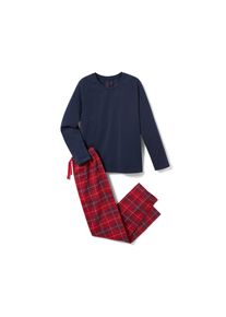 Tchibo - Kinder-Flanell-Pyjama - Unisex - Gr. 146/152 - dunkelblau