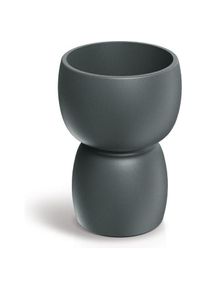 Prosperplast, Blumentopf, Flower pot DUALA ROUND, plastic, grey