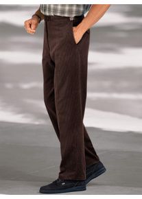 Heren chauffeursbroek in bruin ,maat 48, WITT, 80% Katoen, 18% Polyamide, 2% Elastan